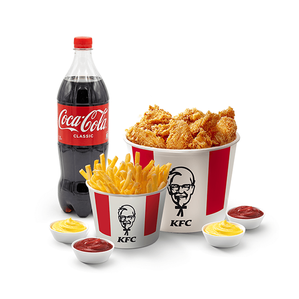 KFC. Баскет 24 крыльев Комбо